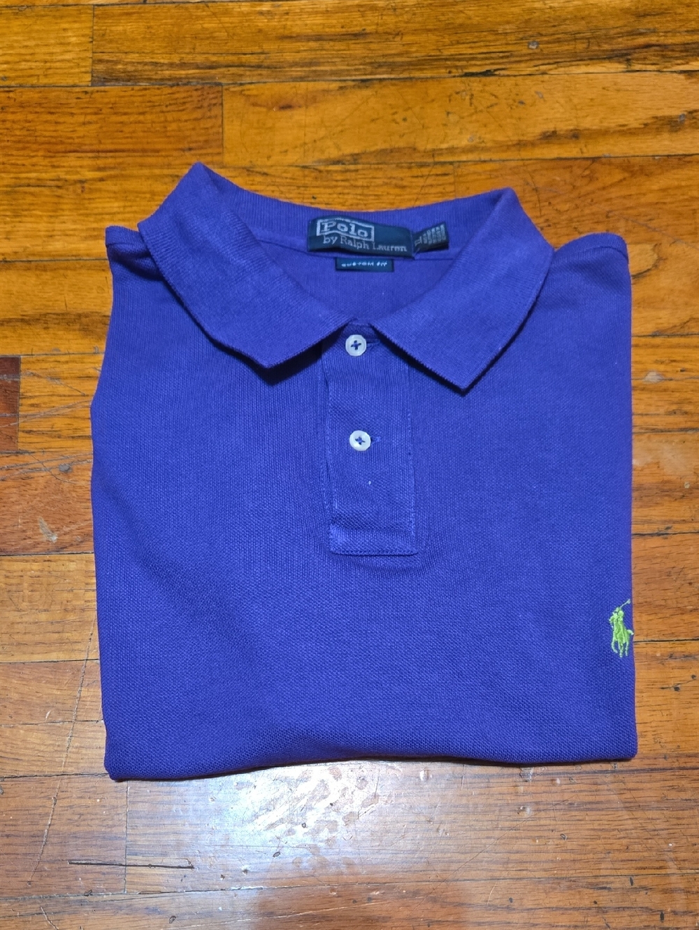 Polo Ralph Lauren Mens XLarge Purple Classic Fit Short Sleeve Pique Polo